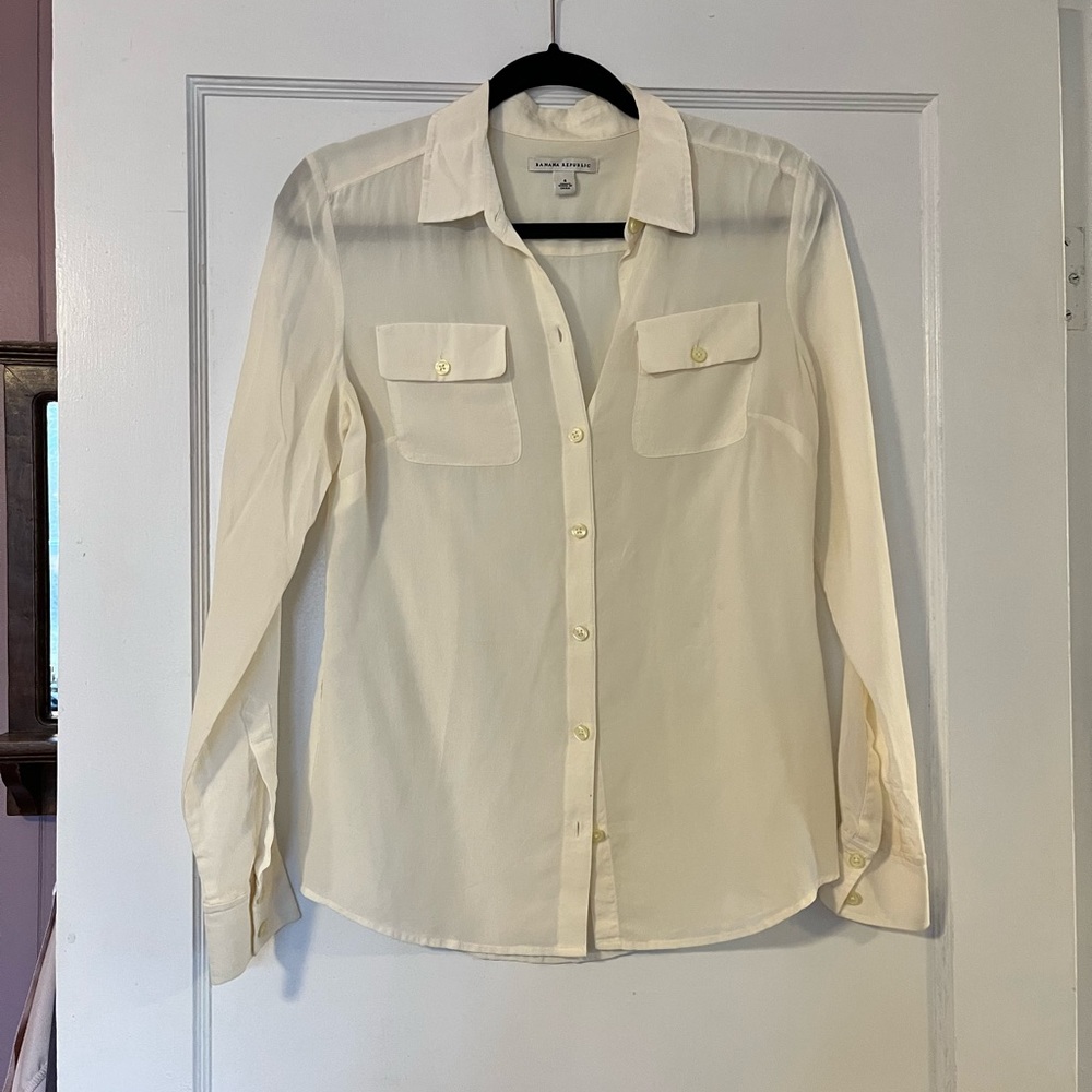 Vintage Banana Republic silk blouse
